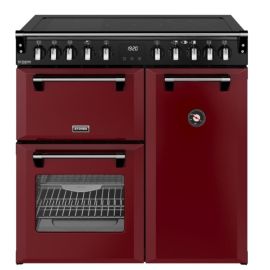 STOVES 444412014 Richmond Deluxe 90cm Induction Range Cooker - Garnet Red