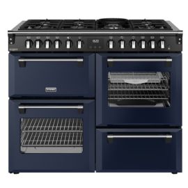 STOVES 444412030 Richmond Deluxe 110cm Dual Fuel Range Cooker - Midnight Blue