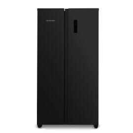 Montpellier MSBS442K American Style Side by Side Fridge Freeze Black