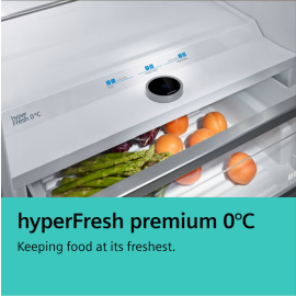 iQ500, Free-standing fridge, 186.2 x 59.5 cm, Brushed black steel antiFingerprint KS36NAXCG