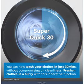 Series 8, Washing machine, front loader, 11 kg, max. 1400 rpm WGB264A1GB