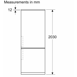 iQ300, Free-standing fridge-freezer with freezer at bottom, 203 x 60 cm, Stainless steel KG39NVIBG