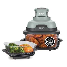 Ninja CRISPi 4-in-1 Portable Glass Air Fryer Meal Prep Set - Sage FN101UKSGGlass