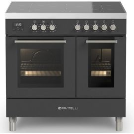 Fratelli Amalfi 700110 90cm Wide Induction Range Cooker Matt Black A Rated