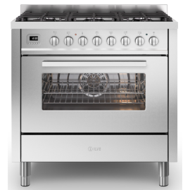 ILVE Torino 90cm Single 90 6 Gas Burners Stainless Steel