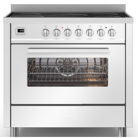 ILVE Torino 90cm Single 5 Zone Induction White