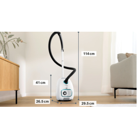 Series 4 Bagged vacuum cleaner ProHygienic White
