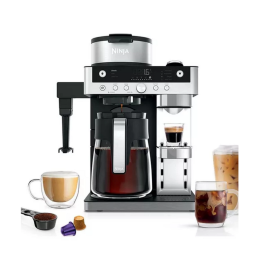 Ninja CFN802UK Espresso & Filter Coffee Machine - Silver / Black