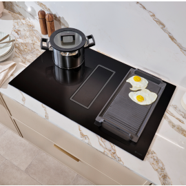  caple  DD832BK 83cm Induction Hob with Downdraft Extractor 