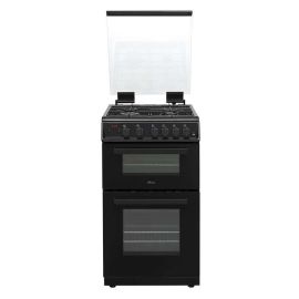 Hostess DOG50B 50Cm Double Oven Gas Cooker - Black