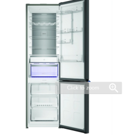 Hotpoint HPK26413XR6UKE 59.5cm 70/30 Fridge Freezer - Black Steel