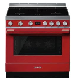 Smeg Cooker with Induction Hob 90x60 cm Portofino Aesthetic CPF9IPR 