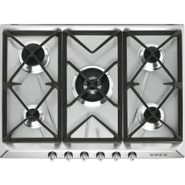 Smeg SR975XGH 69cm Victoria Traditional Gas Hob Stainless Steel