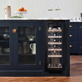 Caple WI3126 Built In Wine Cooler Black / Glass