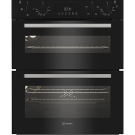  Indesit DUI 10D B Built Under Double Oven in Black