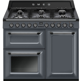 Smeg TR103GR 100 Dual Fuel Victoria Range Cooker in Slate Grey