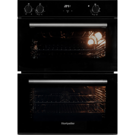 MONTPELLIER MBUDO72 Built-under Double Oven - Black