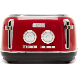 Haden 199386 Jersey 4 Slice Toaster - Red