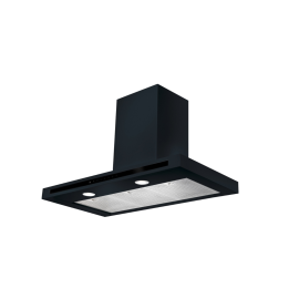 Rangemaster HLTHDS90BL 90cm Hi Lite Flat Chimney Hood Black