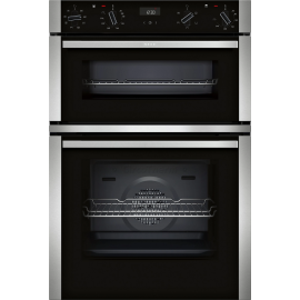 Neff U1ACE2AN3B 59.4cm Built In Electric Double Oven - Stainless Steel