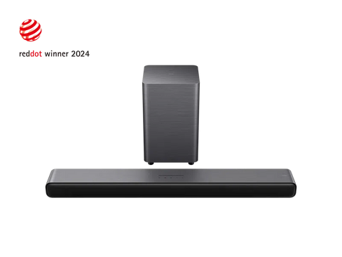 Tcl Dark S55h 2.1Ch Dolby Atmos Wireless Soundbar With Wireless Subwoofer - Titanium