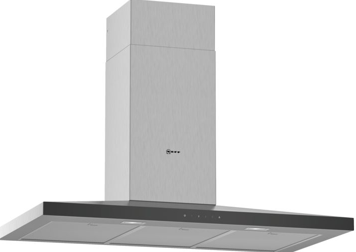 Neff Black D94qfm1n0b Slim Chimney Hood 90Cm