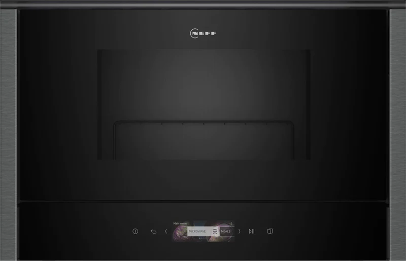 Neff Black Nl4gr31g1b Built In Microwave & Grill - / Graphite