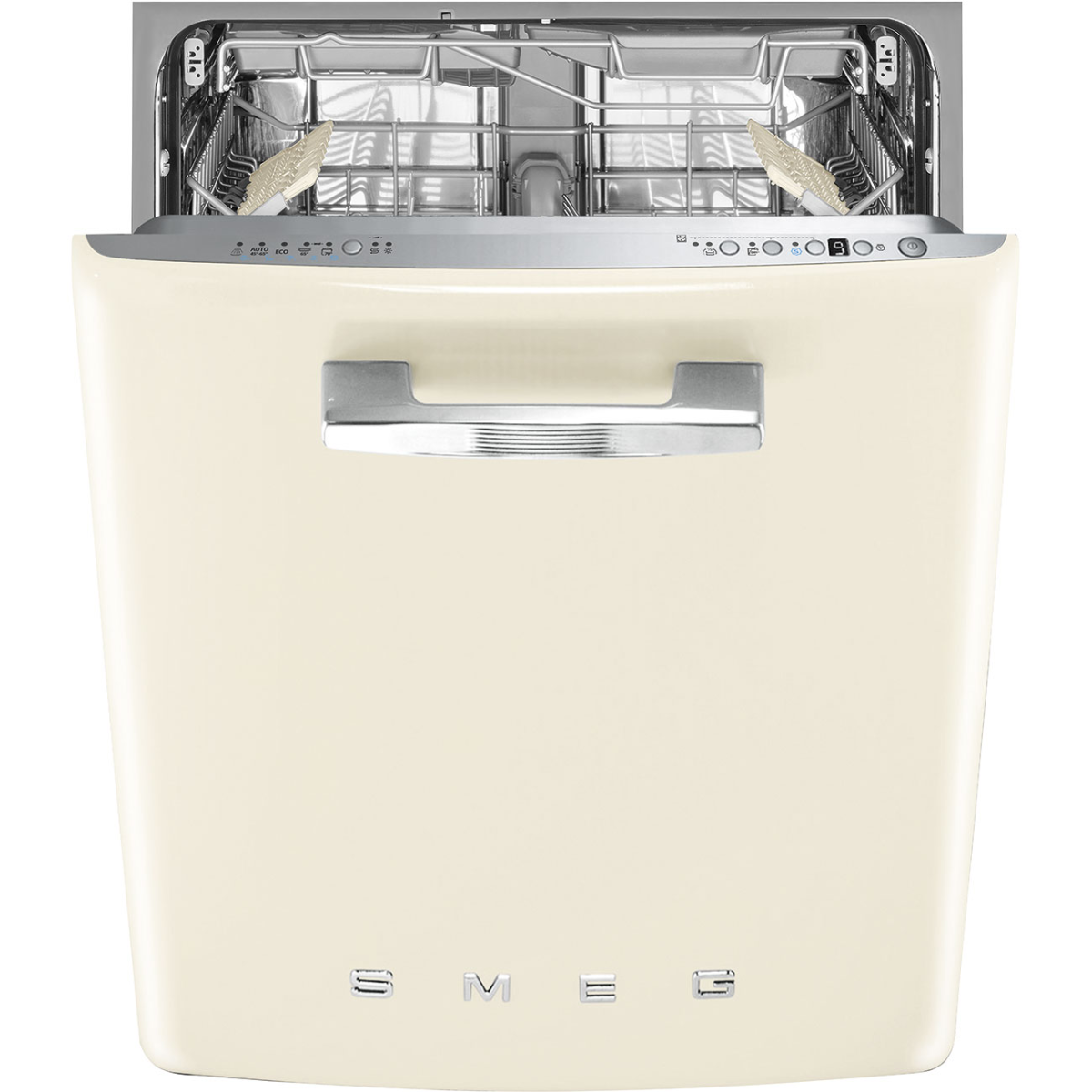 Smeg Cream Difabcr Built-In Fully Integrated Dishwasher