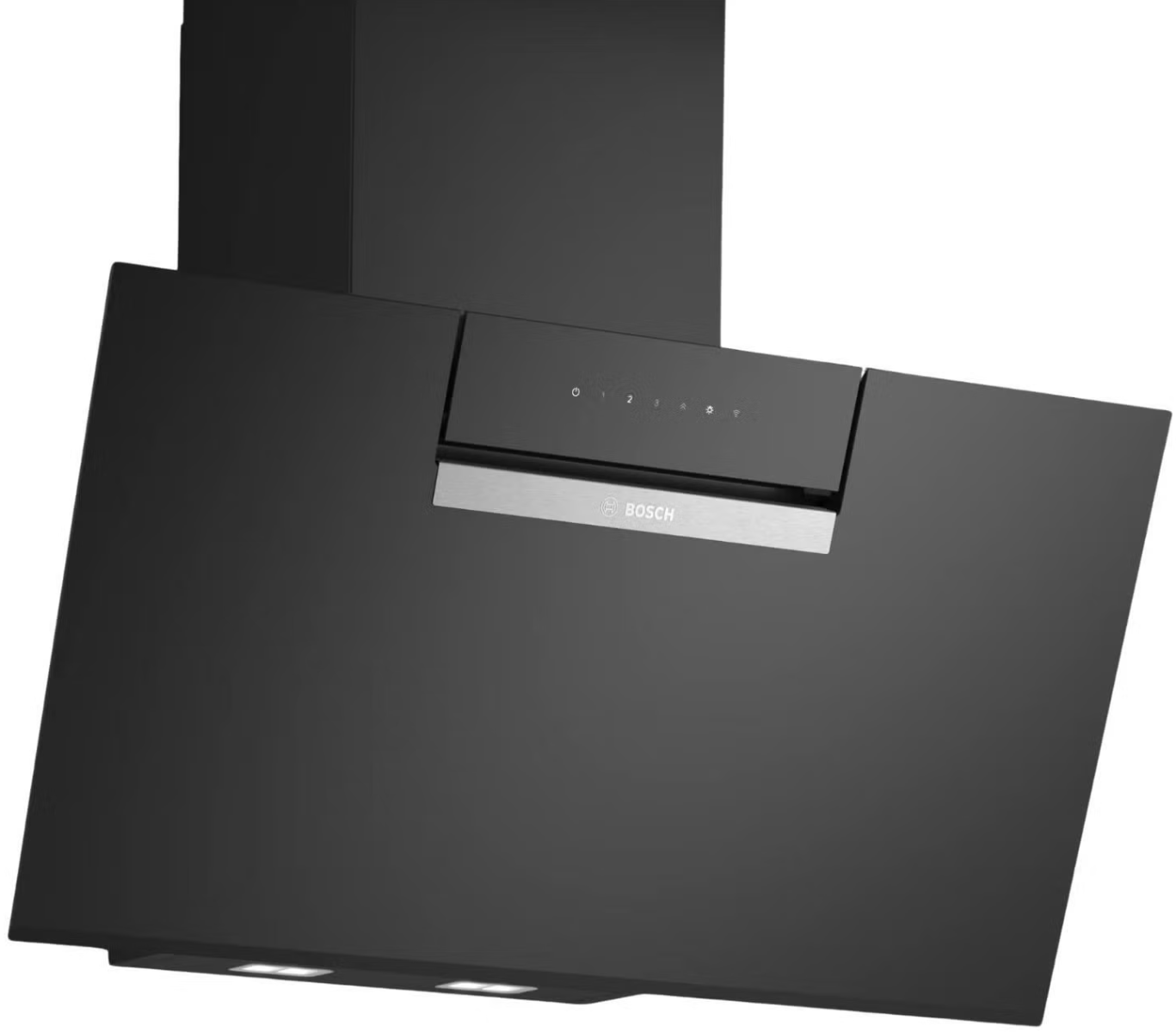 Bosch Black Dwk67fn60b, Series 4, Wall-Mounted Hood, 60 Cm, Clear Glass Printed