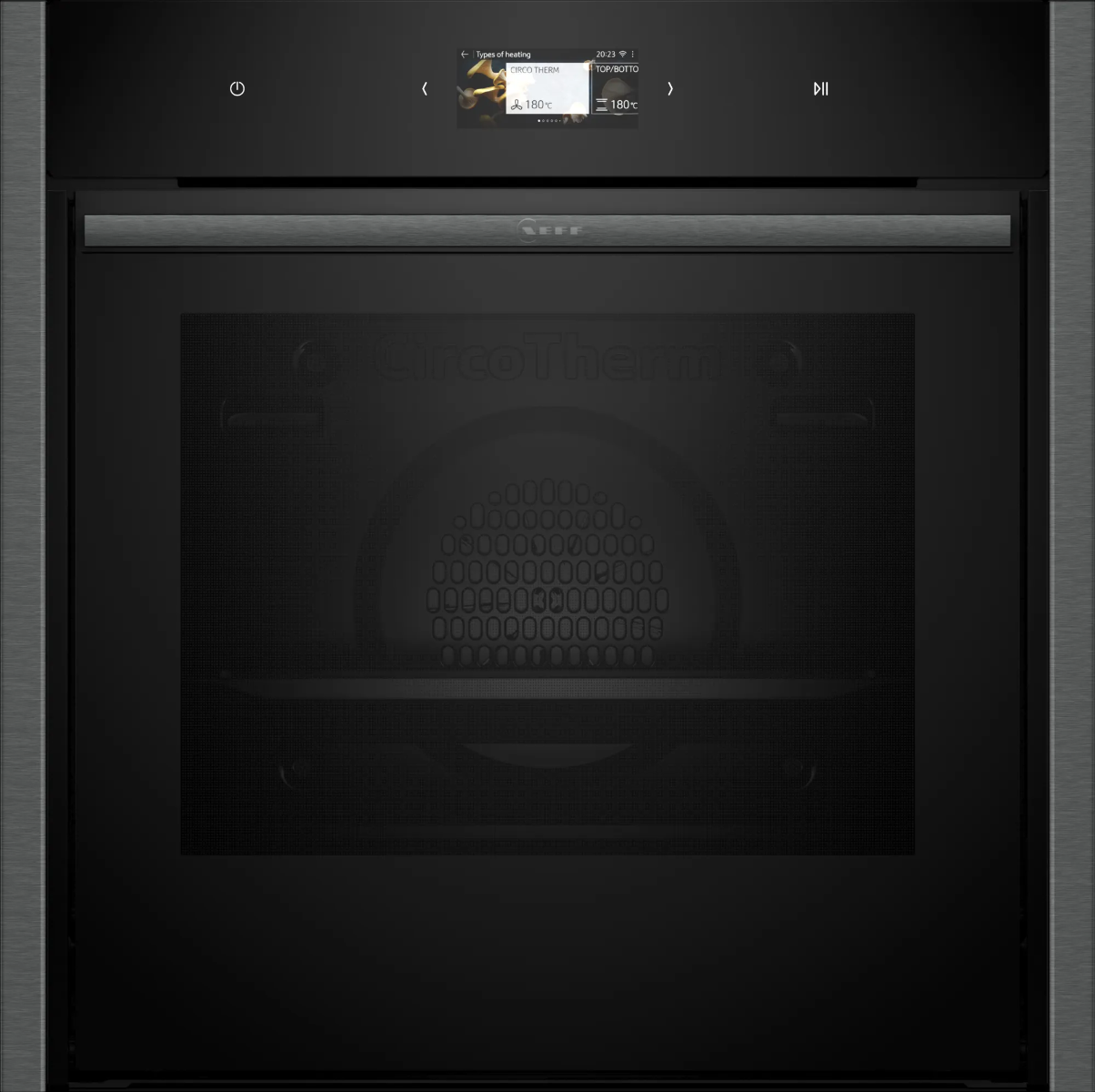 Neff Grey/Light B64cs71g0b Built-In Slide & Hide Single Pyrolytic Oven