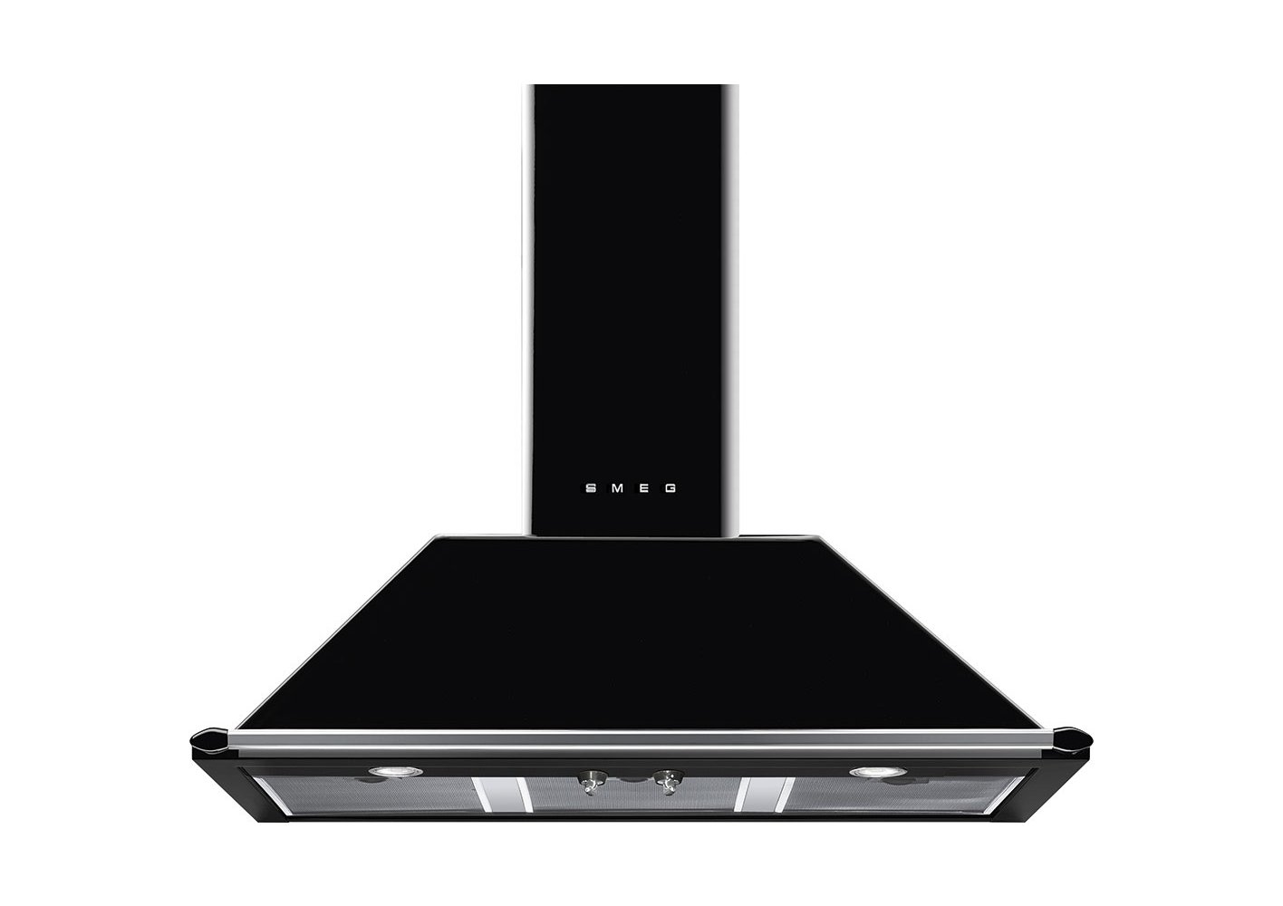 Smeg Black Kt100ble 100Cm Victoria Cooker Hood