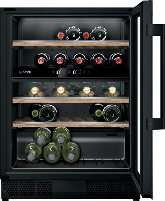 Bosch Serie 6 Kuw21ahg0g Built In Wine Cooler - Black - Image 5