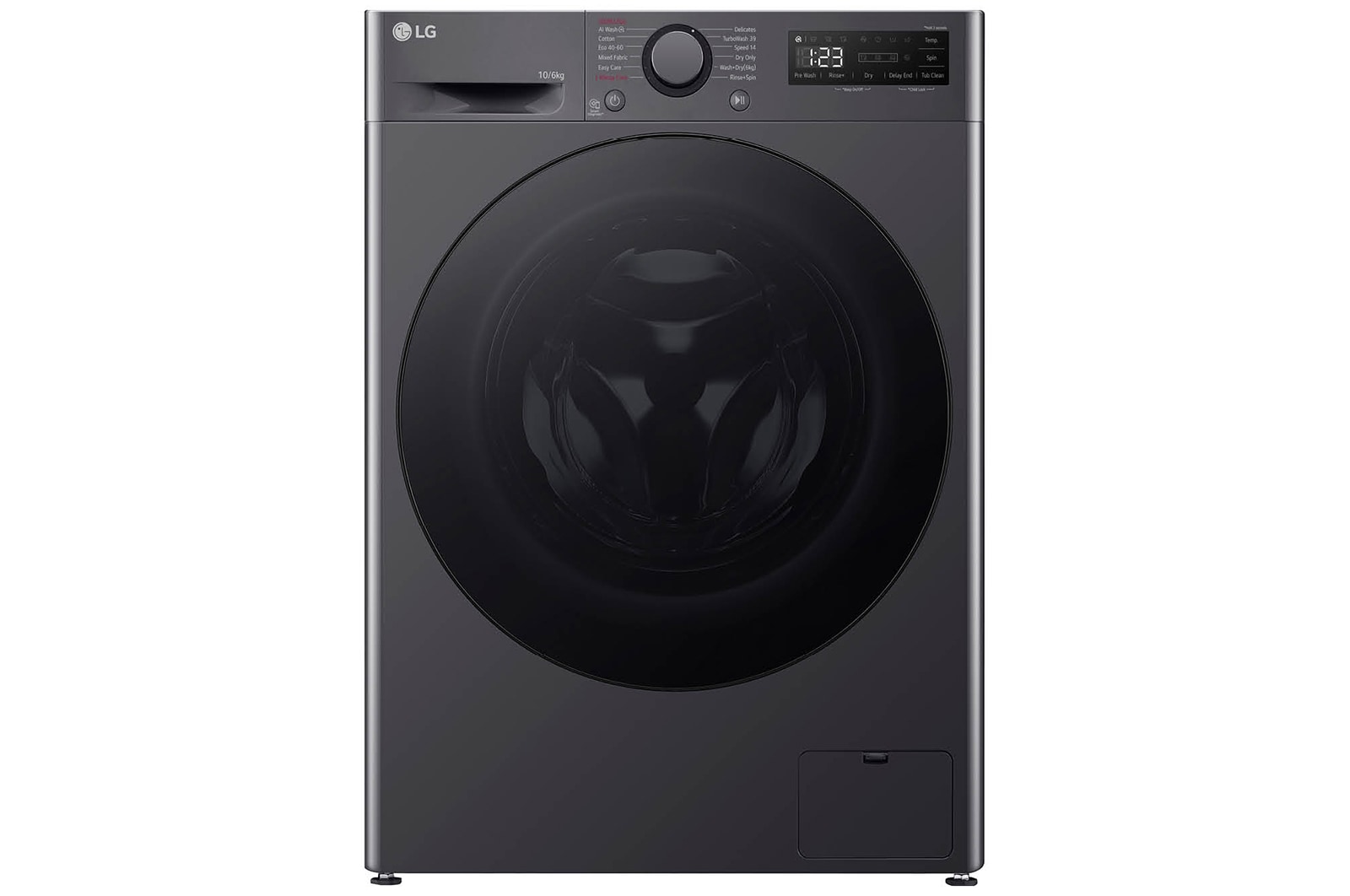 Lg Grey Fwy706nctn1 1400 Spin Washer Dryer - Slate