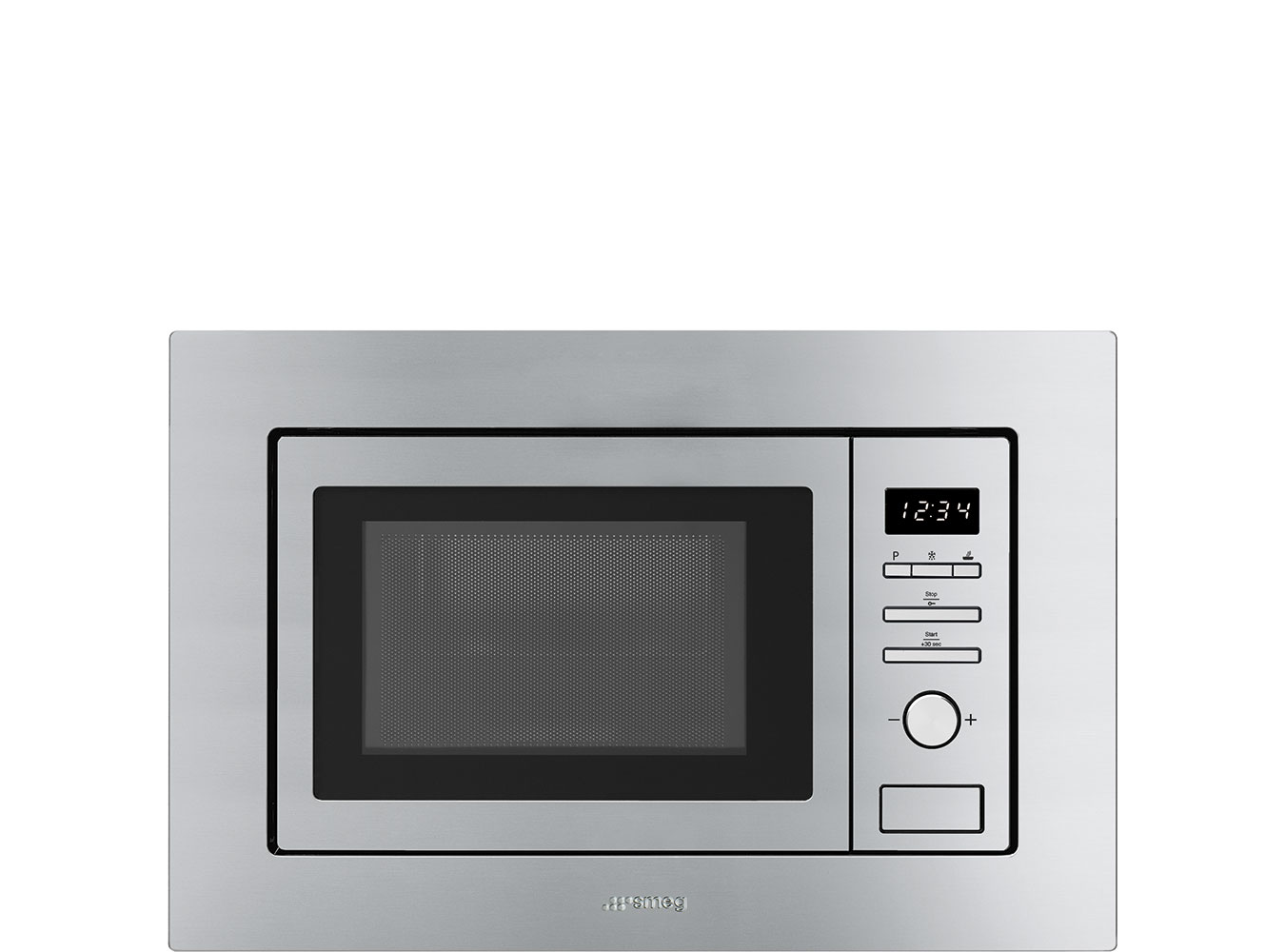 Smeg Light 17 Litre Built In Microwave With Grill In Stainless Steel Fmi017x