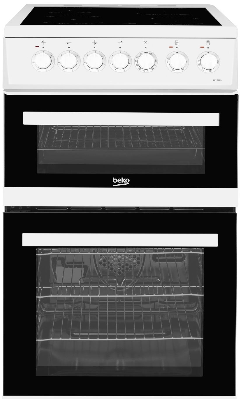 Beko White Edvc503w 50Cm Electric Cooker
