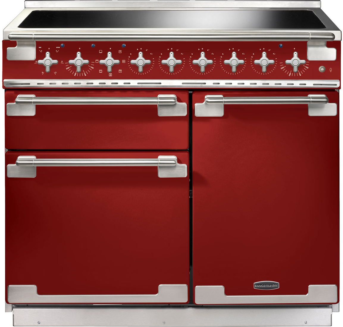 Rangemaster Red Els100eird/ Electric Range Cooker Cherry