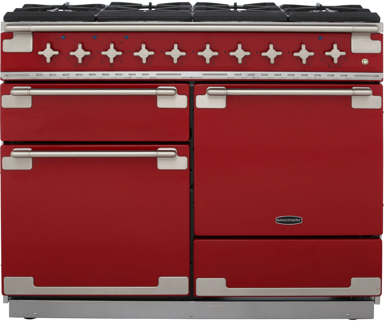Rangemaster Red Elise 110 Dual Fuel Cherry Els110dffrd