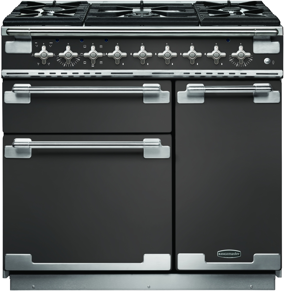 Rangemaster Blue Elise 90 Dual Fuel Slate Els90dffsl