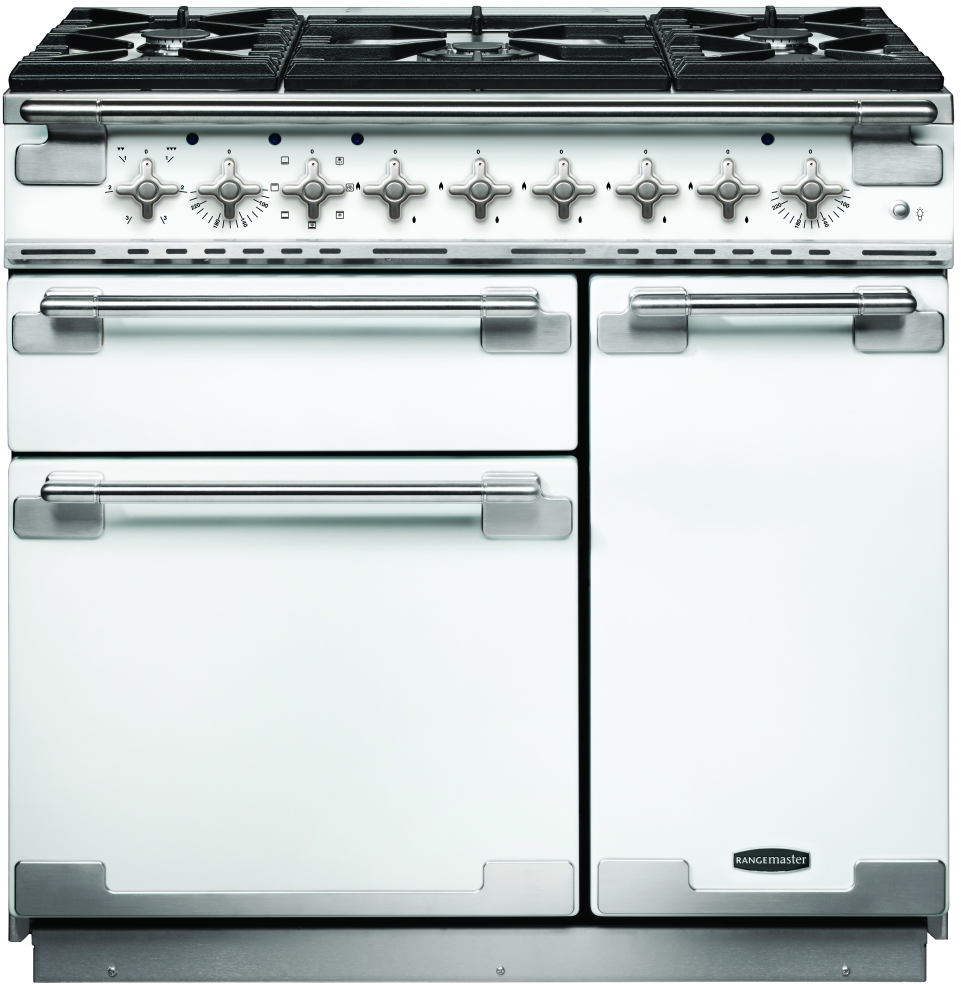Rangemaster White Elise 90 Dual Fuel Els90dffwh