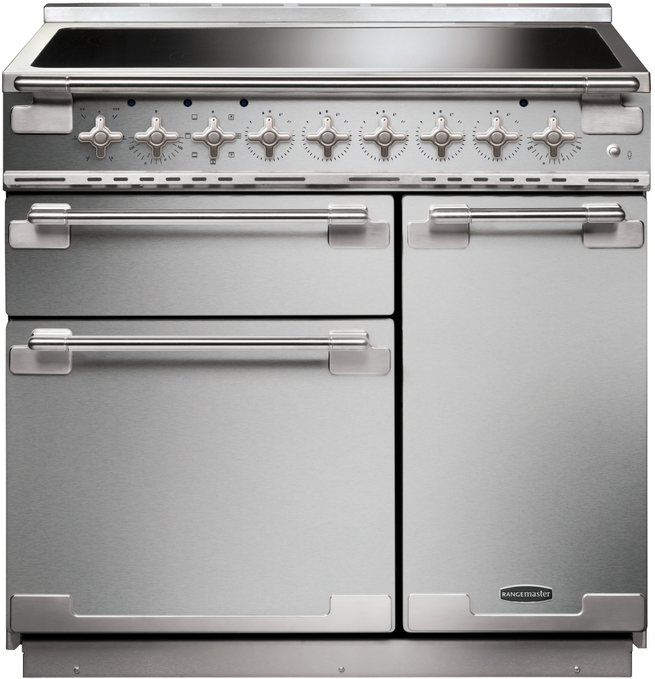 Rangemaster Blue Els90eiss/ 90Cm Induction Range Cooker Stainless Steel