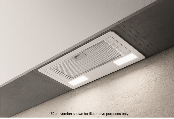 Elica White Era-Lux-Wh-80 80Cm Deluxe Canopy Cooker Hood