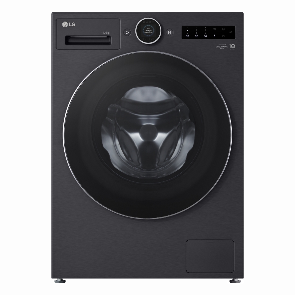 LG WHX9516TBC Series 10 AI Direct Drive Washer Dryer 11kg/6kg 1400 Spin Freestanding Black - Image 5