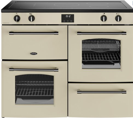 Belling Cream 444411842 110Cm Wide Farmhouse Induction Range Cooker In