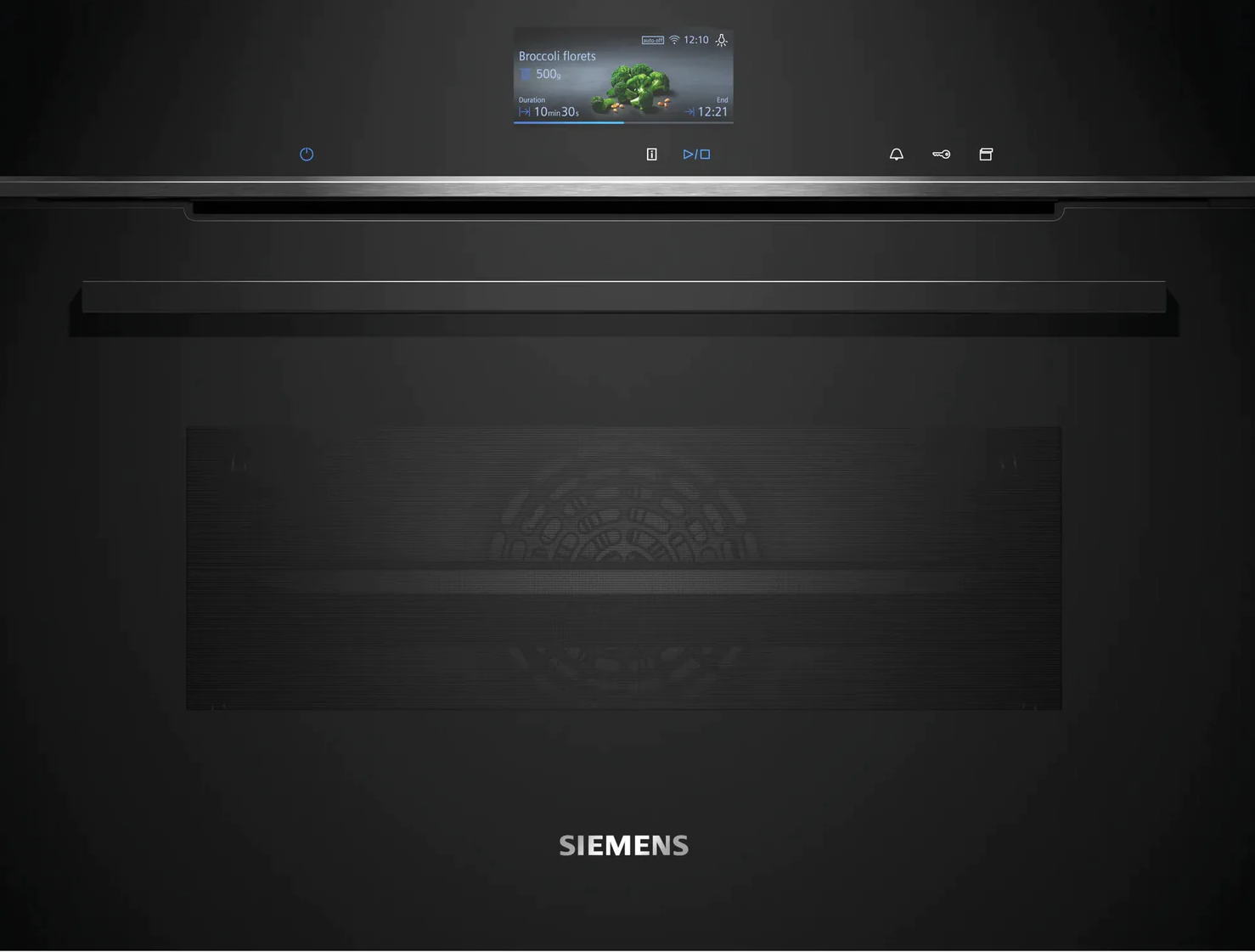 Siemens Black Cs736g1b1 Iq700 Built In Compact Hydrolytic Oven With Steam Function In