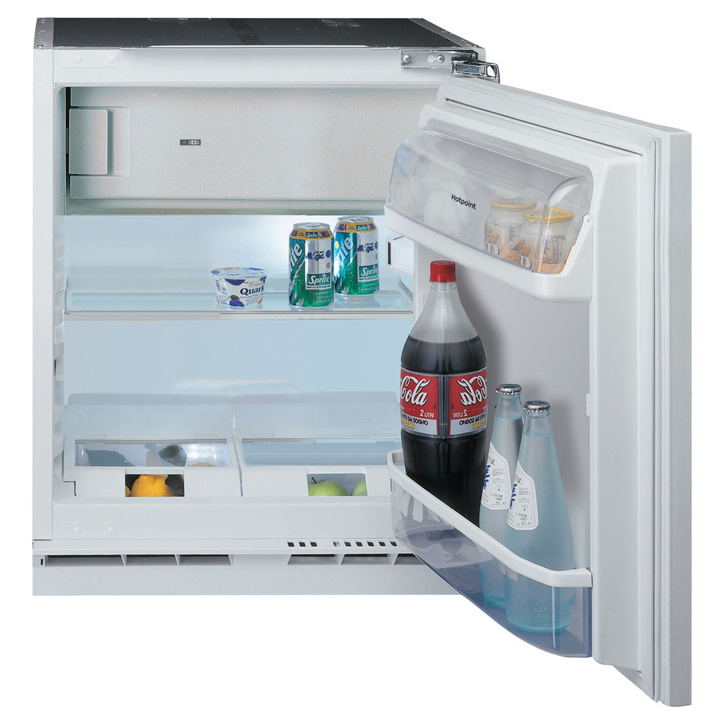 Hotpoint Hbuf011 Built Under Fridge With Ice Box And Fixed Hinge Door