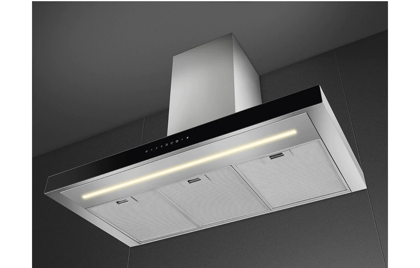 Smeg Black Kbt9l4vn 90Cm Chimney Hood
