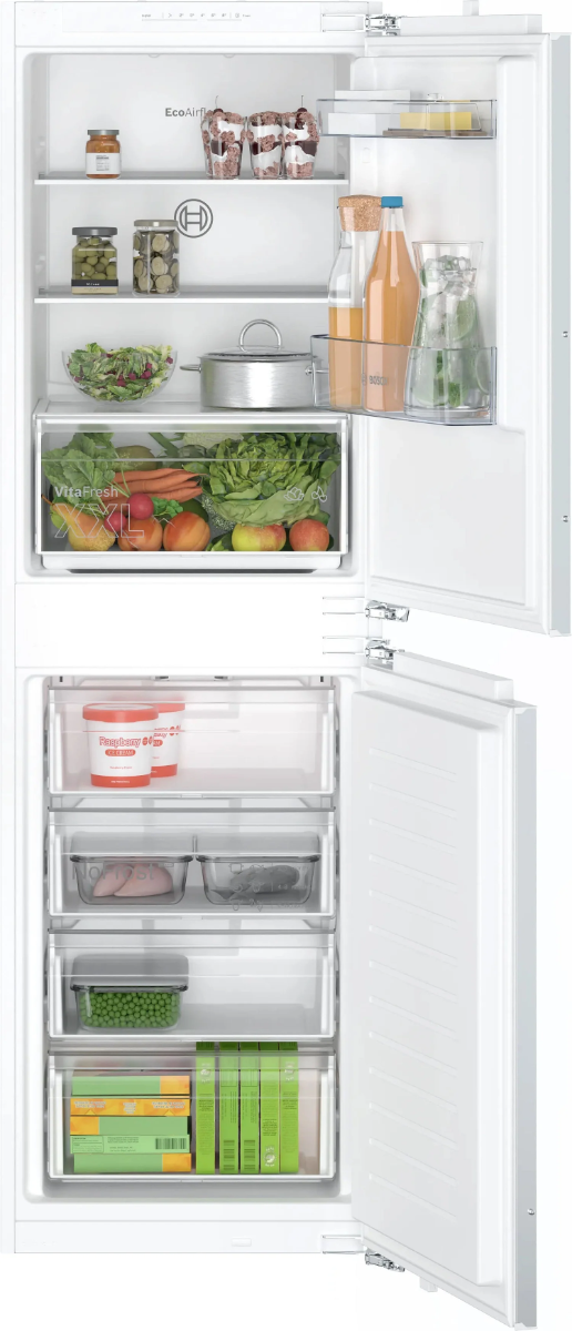 Bosch Series 2 Kin85nfe0g Fully Integrated 50/50 Fridge Freezer Frost Free With Fixed Hinge
