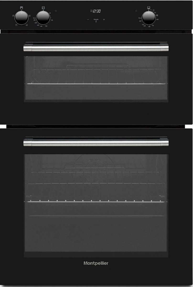 Montpellier Black Mbido90 Built-In Double Oven