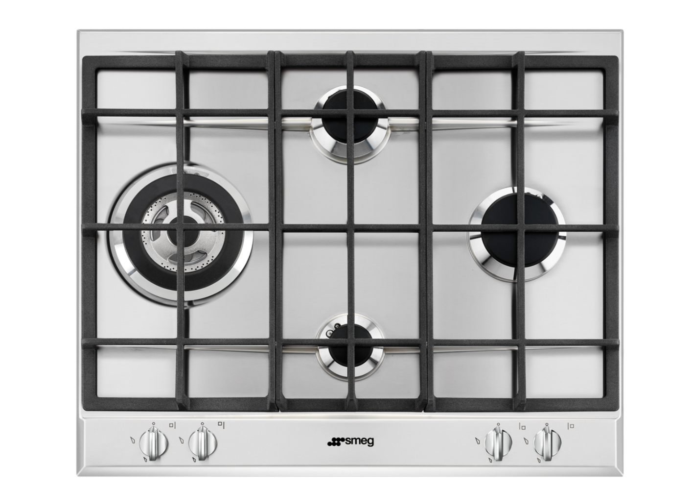 Smeg 60Cm Cucina Gas Hob Stainless Steel P261xgh