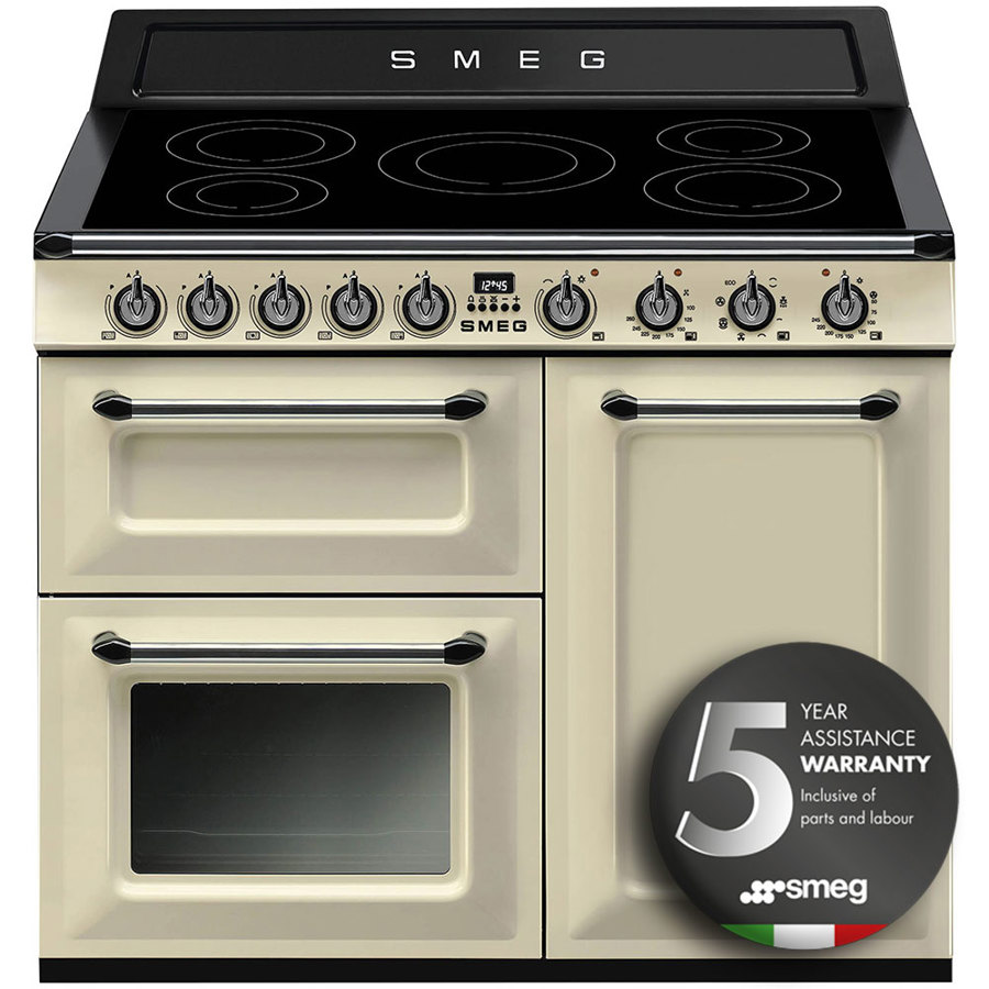 Smeg Cream Tr103ip2 100Cm Victoria Induction Range Cooker